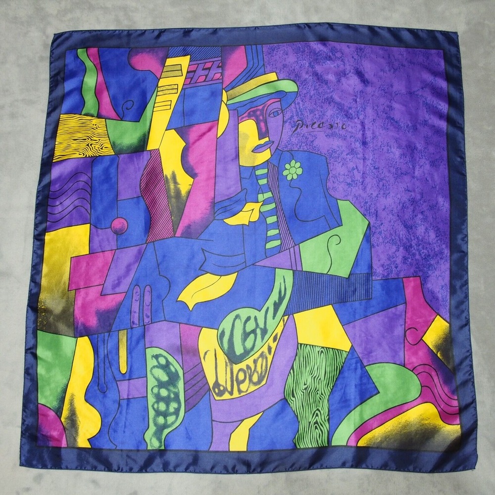 Vintage Picasso Art Scarf 34x34